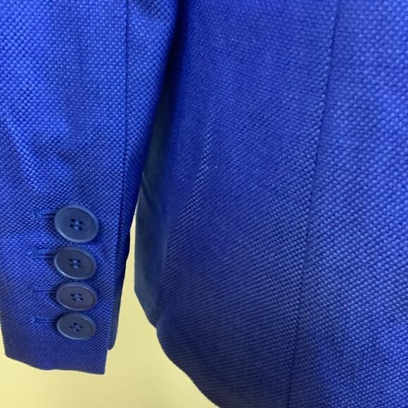 STELLA MCCARTNEY WOOL ROYAL BLUE BLAZER - Picture 9 of 12